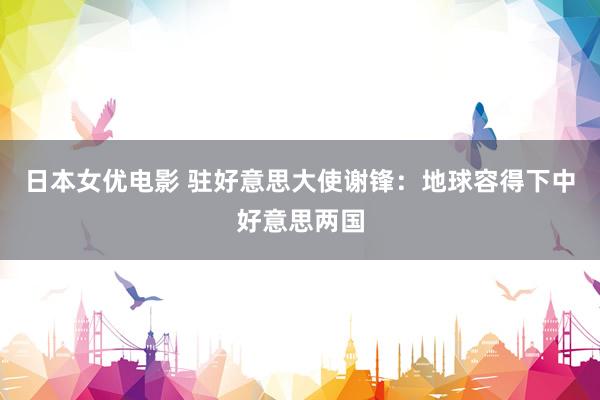 日本女优电影 驻好意思大使谢锋：地球容得下中好意思两国